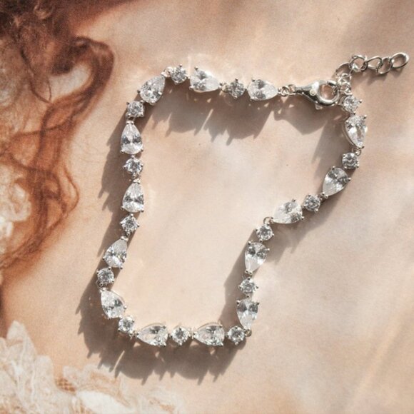 NWT Ariana Tennis Bracelet // Sterling Silver + CZ - Picture 5 of 5